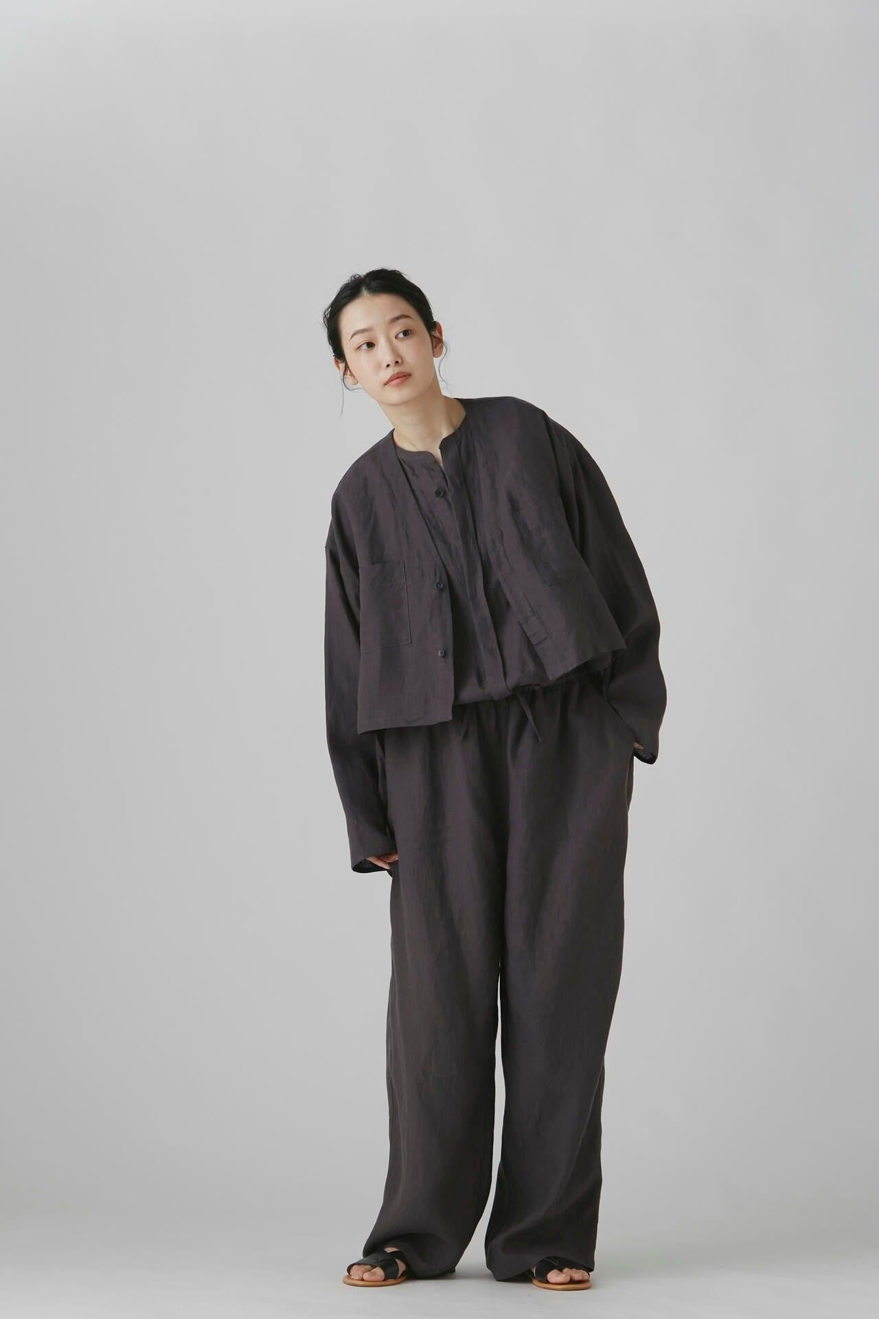 【Gg】香菜子×hw合作 40/大麻帆布 襯衫外套 L號
