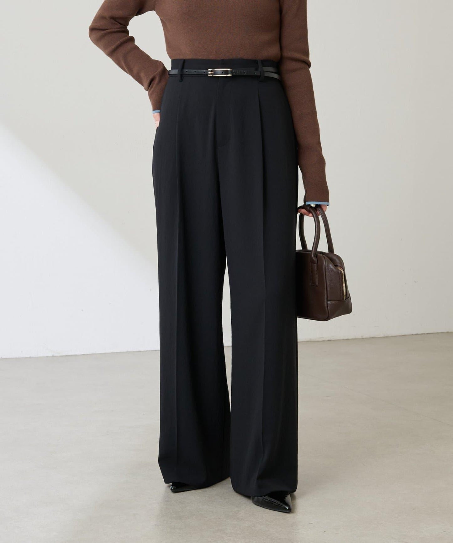 【PAPILLONNER/蝴蝶結】方形扣皮帶