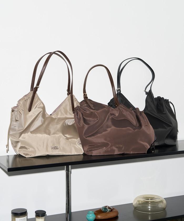 聯名 側邊收褶 托特包