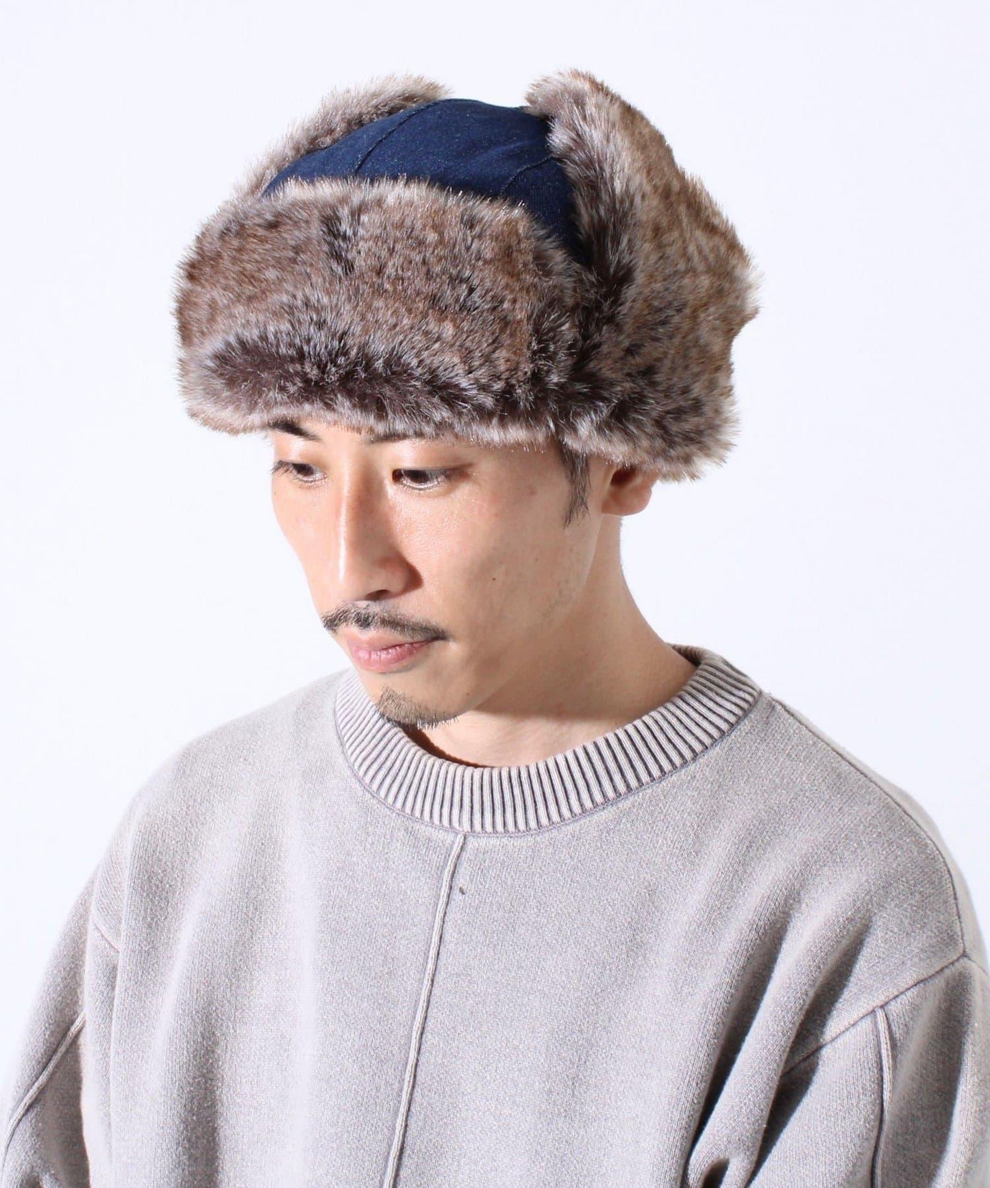 【GLOSTER/格洛斯特】飛行帽 2WAY 尼龍/牛仔布