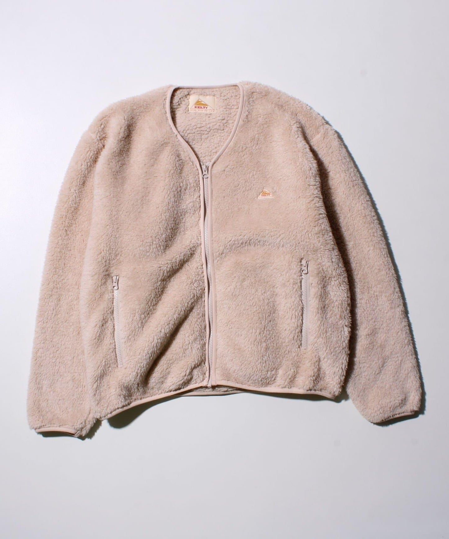 【KELTY×GLOSTER】 長毛絨抓絨 帶拉鍊開衫