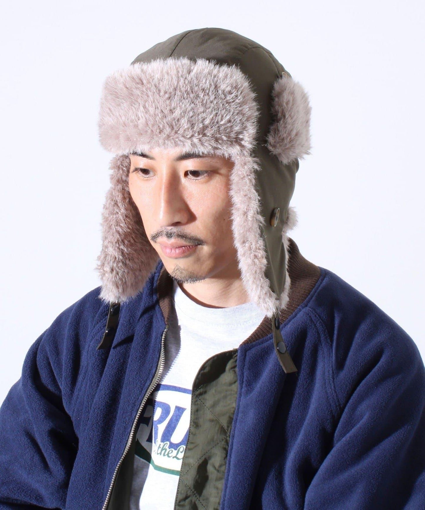 【GLOSTER/格洛斯特】飛行帽 2WAY 尼龍/牛仔布