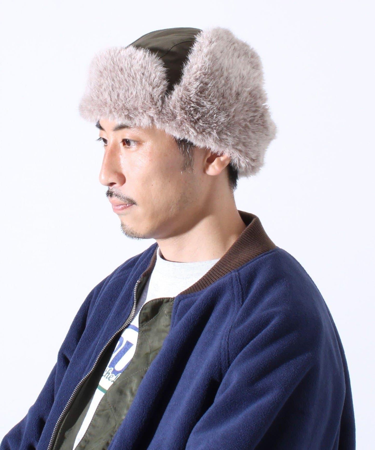 【GLOSTER/格洛斯特】飛行帽 2WAY 尼龍/牛仔布