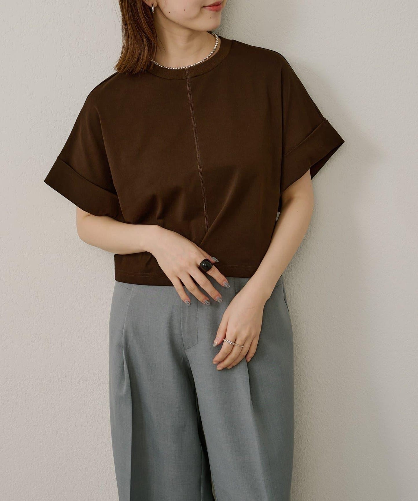 寬鬆袖口T-shirt