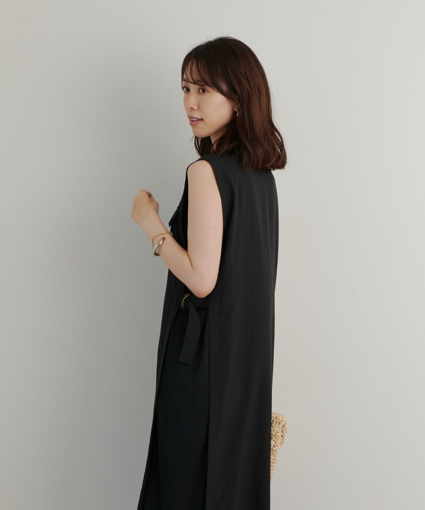 《顯色力出眾◎》麻質×條紋襯衫連衣裙