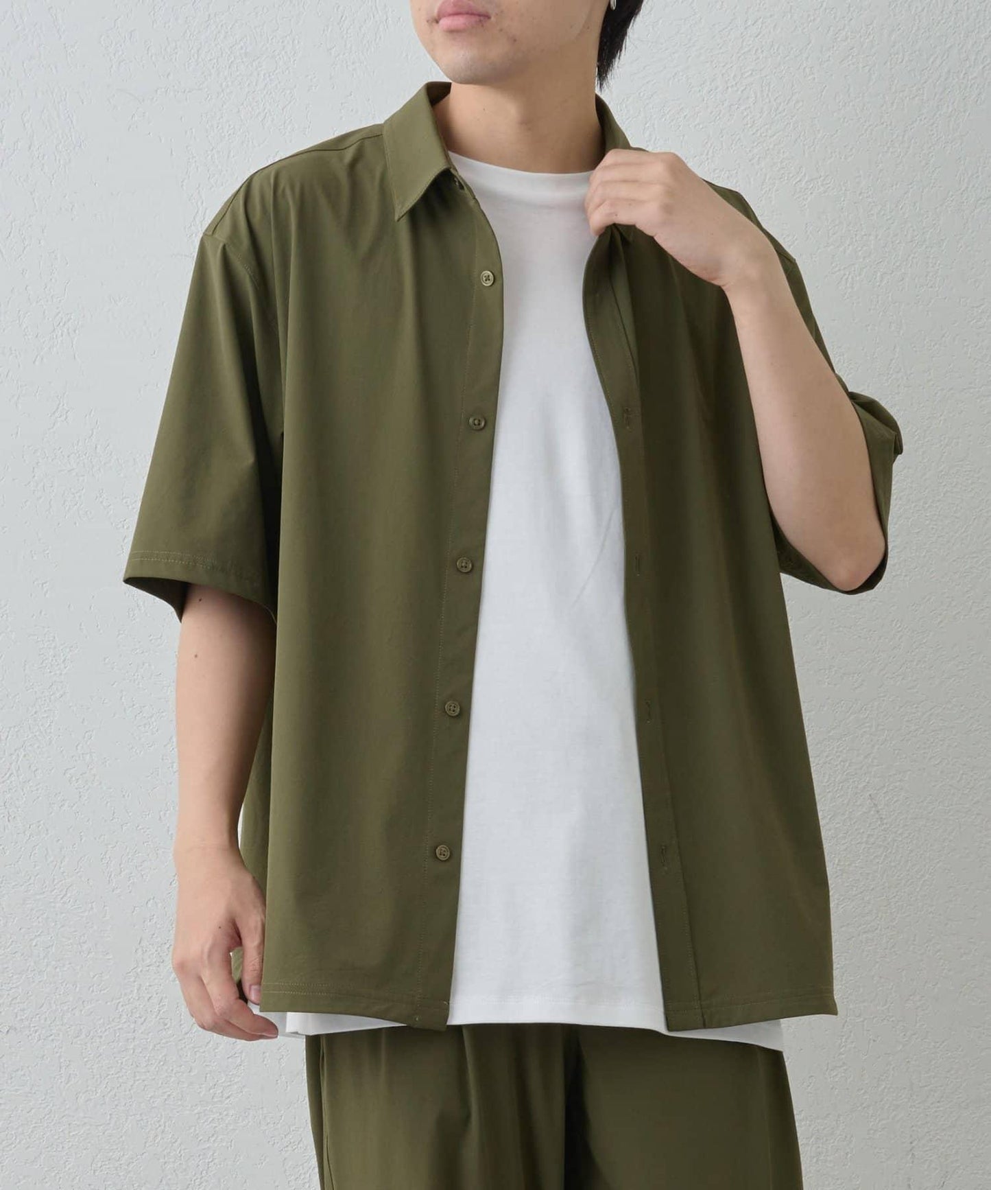 【套裝適配】接觸冷感冰絲短袖襯衫