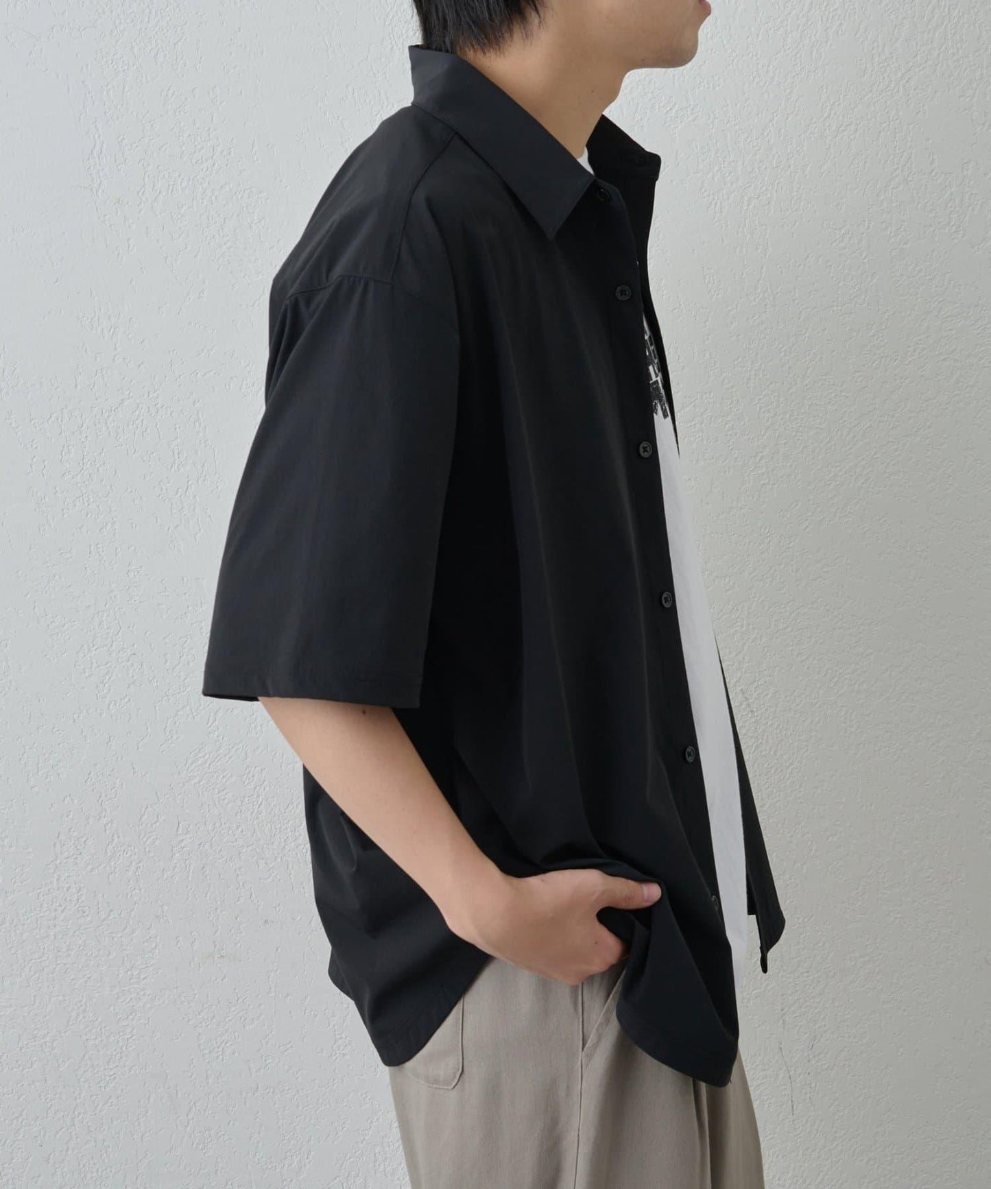 【套裝適配】接觸冷感冰絲短袖襯衫