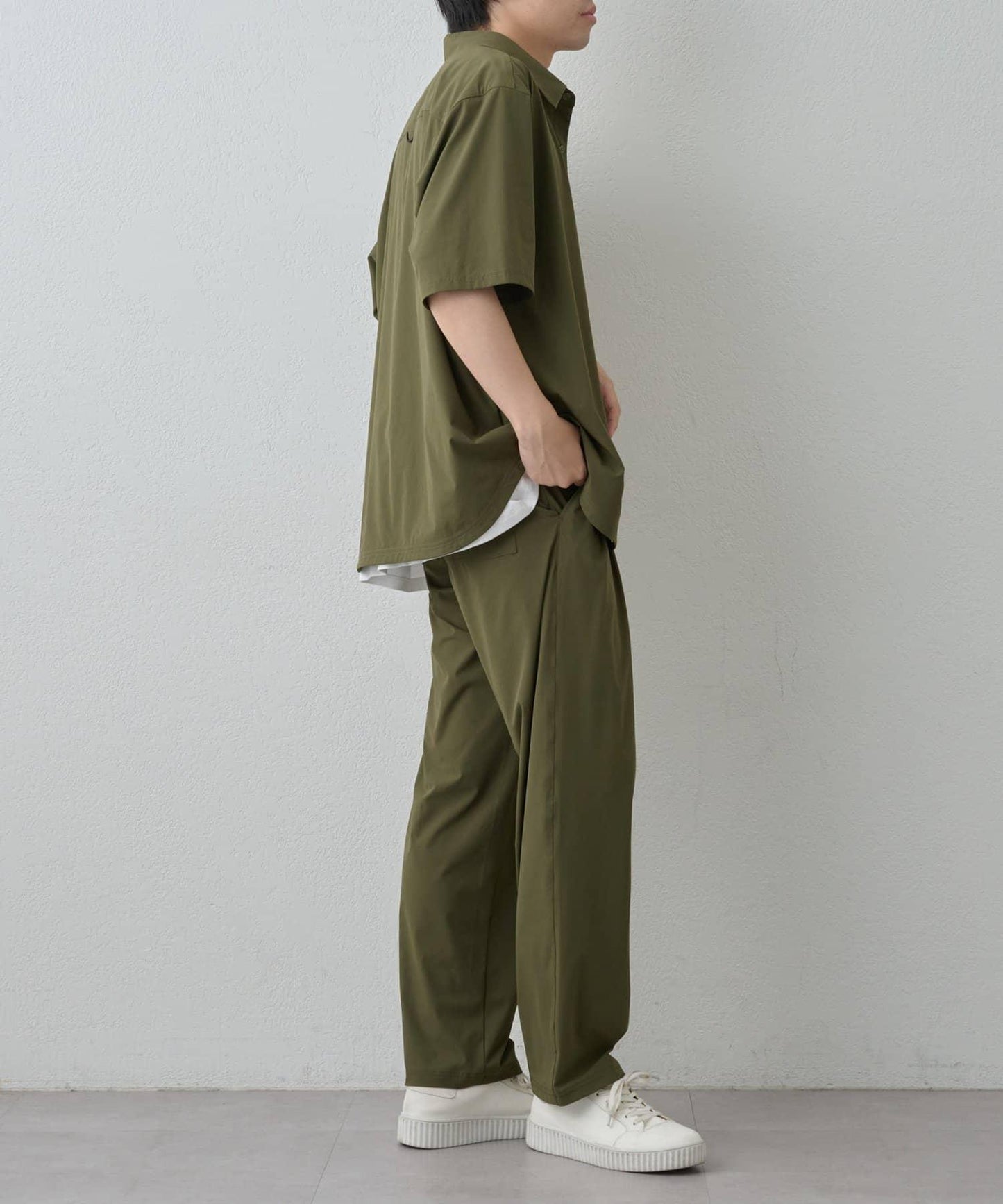 【套裝適配】接觸冷感冰絲短袖襯衫