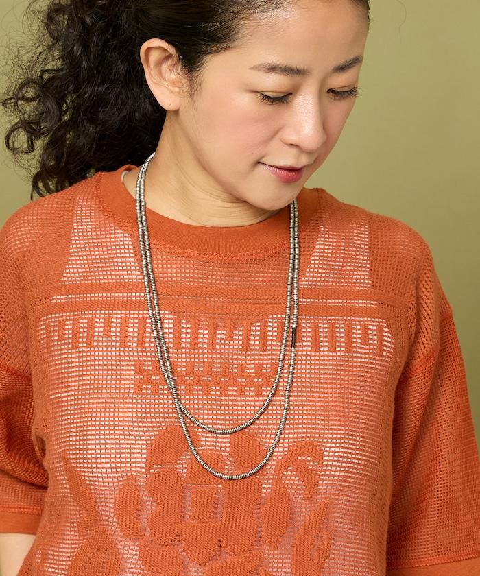 網眼花朵T恤