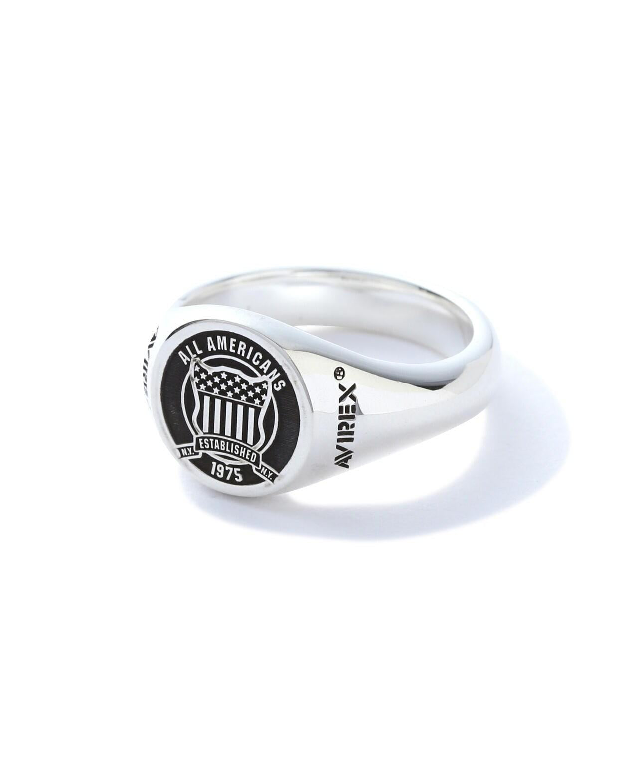 《AVIREXby J.H.M CO.,LTD. 》"VARSITY" SIGNATURE RING / "校園風" 簽名戒指 / "バーシティ"