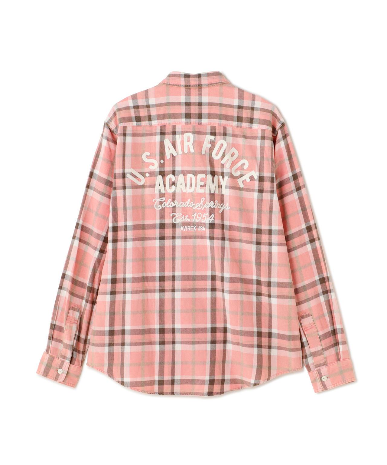 FADE CHECK SHIRT "USAFA" / 褪色格子襯衫 / AVIREX / 阿維雷克斯