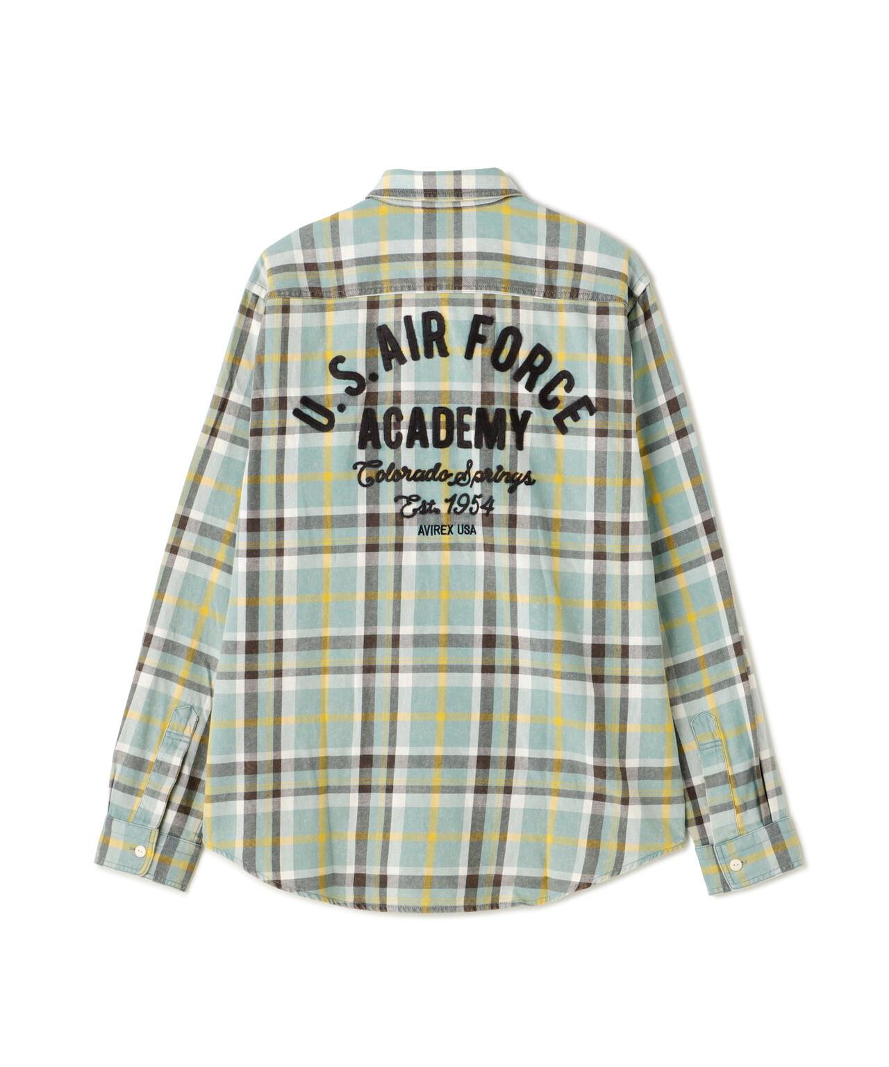 FADE CHECK SHIRT "USAFA" / 褪色格子襯衫 / AVIREX / 阿維雷克斯