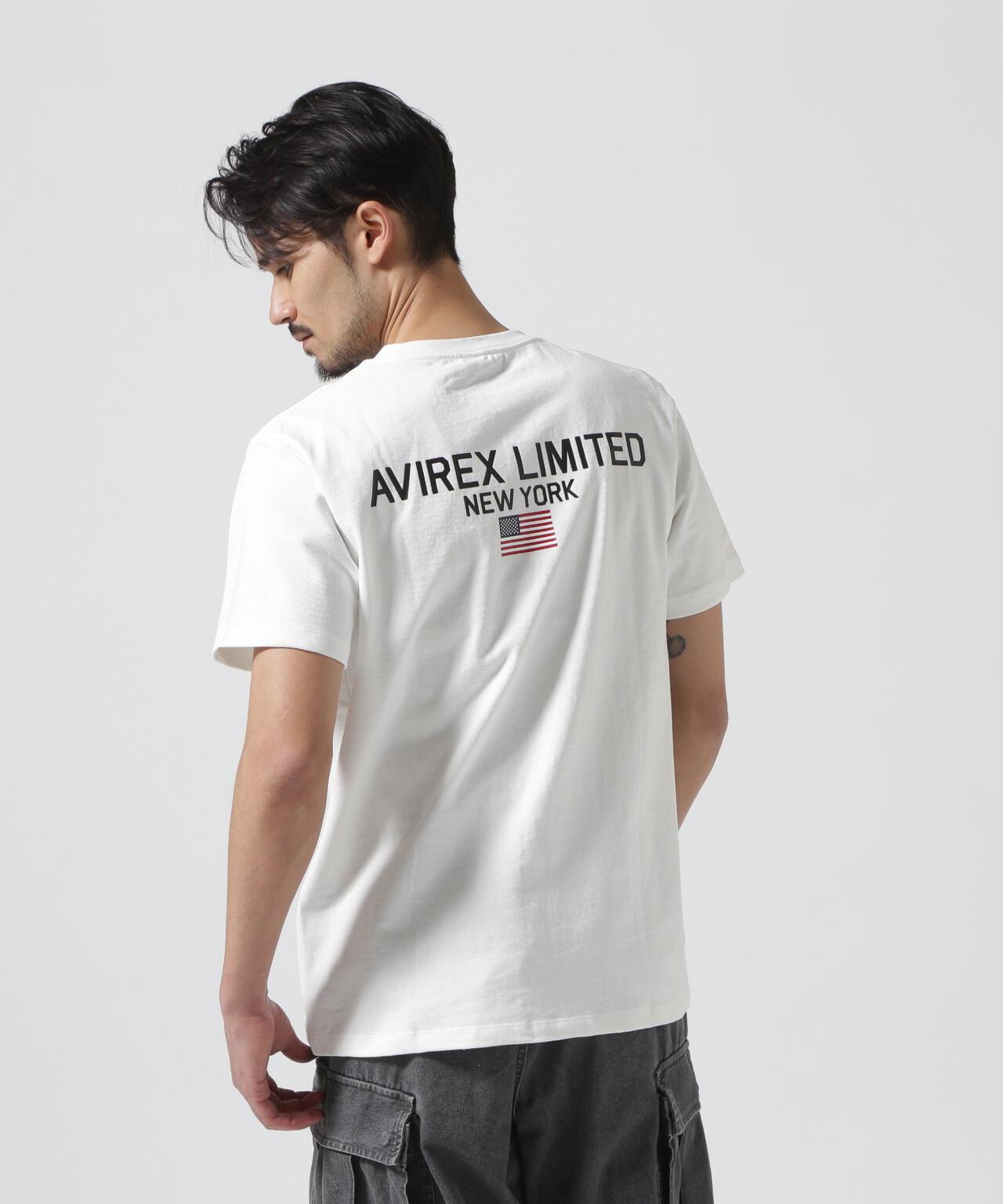 《&DEPOT限定》短袖圓領T恤 'AVIREX LIMITED NY'