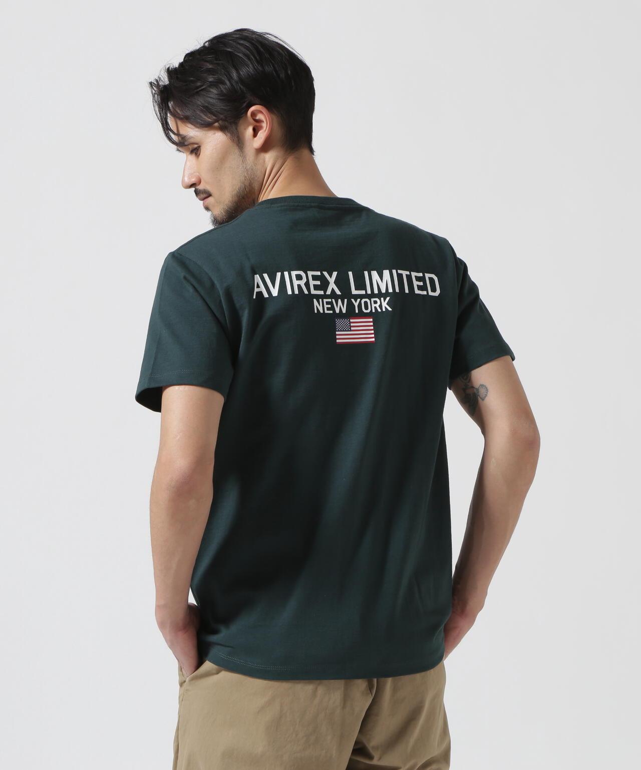 《&DEPOT限定》短袖圓領T恤 'AVIREX LIMITED NY'