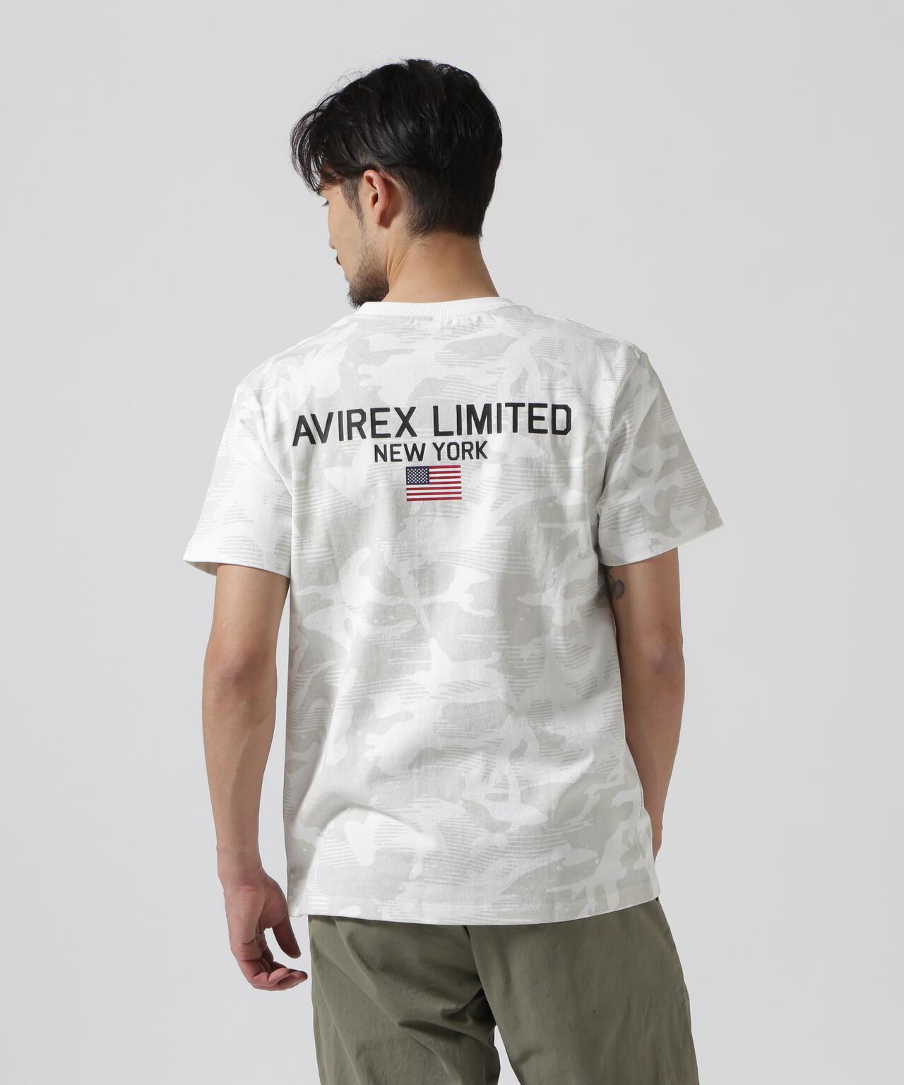 《&DEPOT限定》短袖圓領T恤 'AVIREX LIMITED NY'
