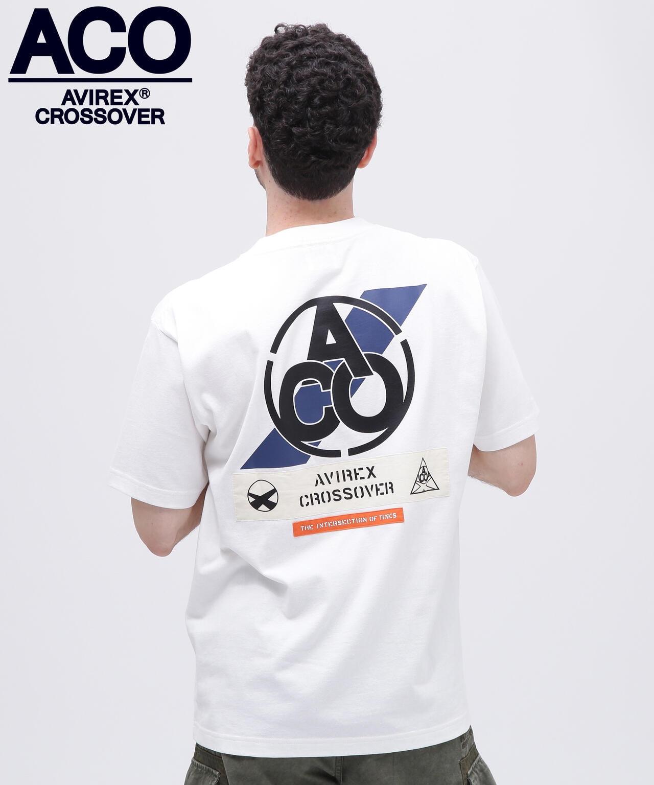 《CROSSOVER》拼接T恤 / AVIREX / 阿維雷克斯