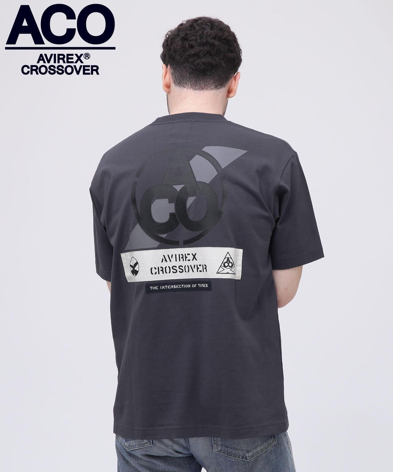 《CROSSOVER》拼接T恤 / AVIREX / 阿維雷克斯