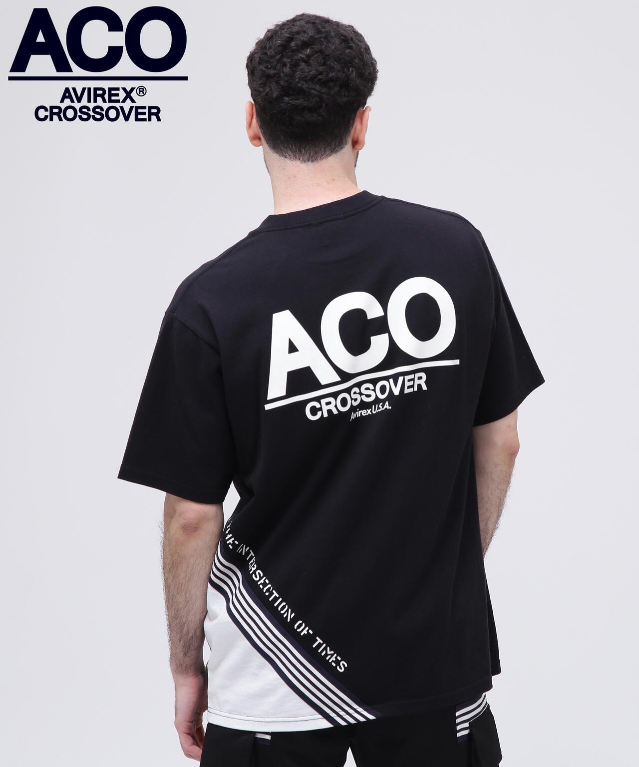 《CROSSOVER》線條T恤 / AVIREX / 阿維雷克斯