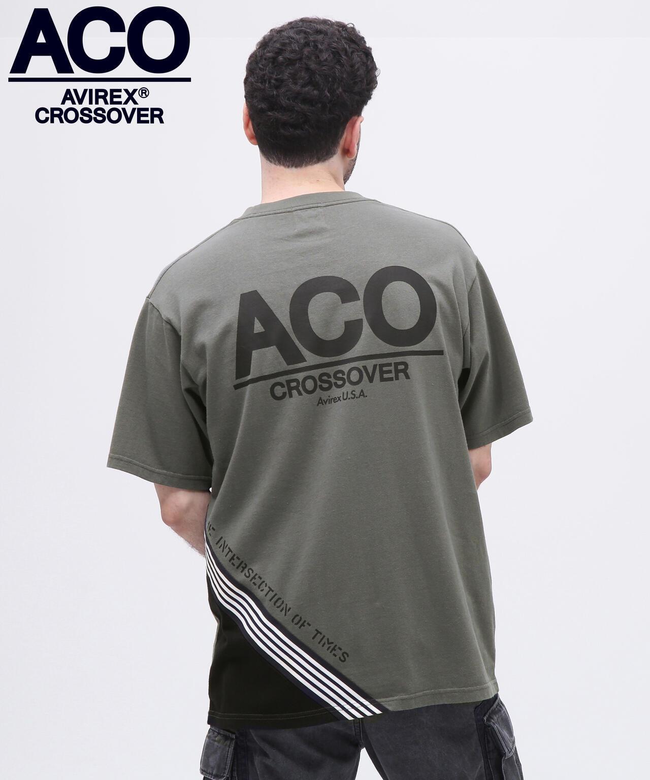 《CROSSOVER》線條T恤 / AVIREX / 阿維雷克斯