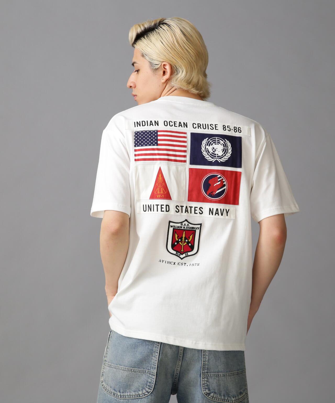 TOP GUN 麻布 貼片 T恤