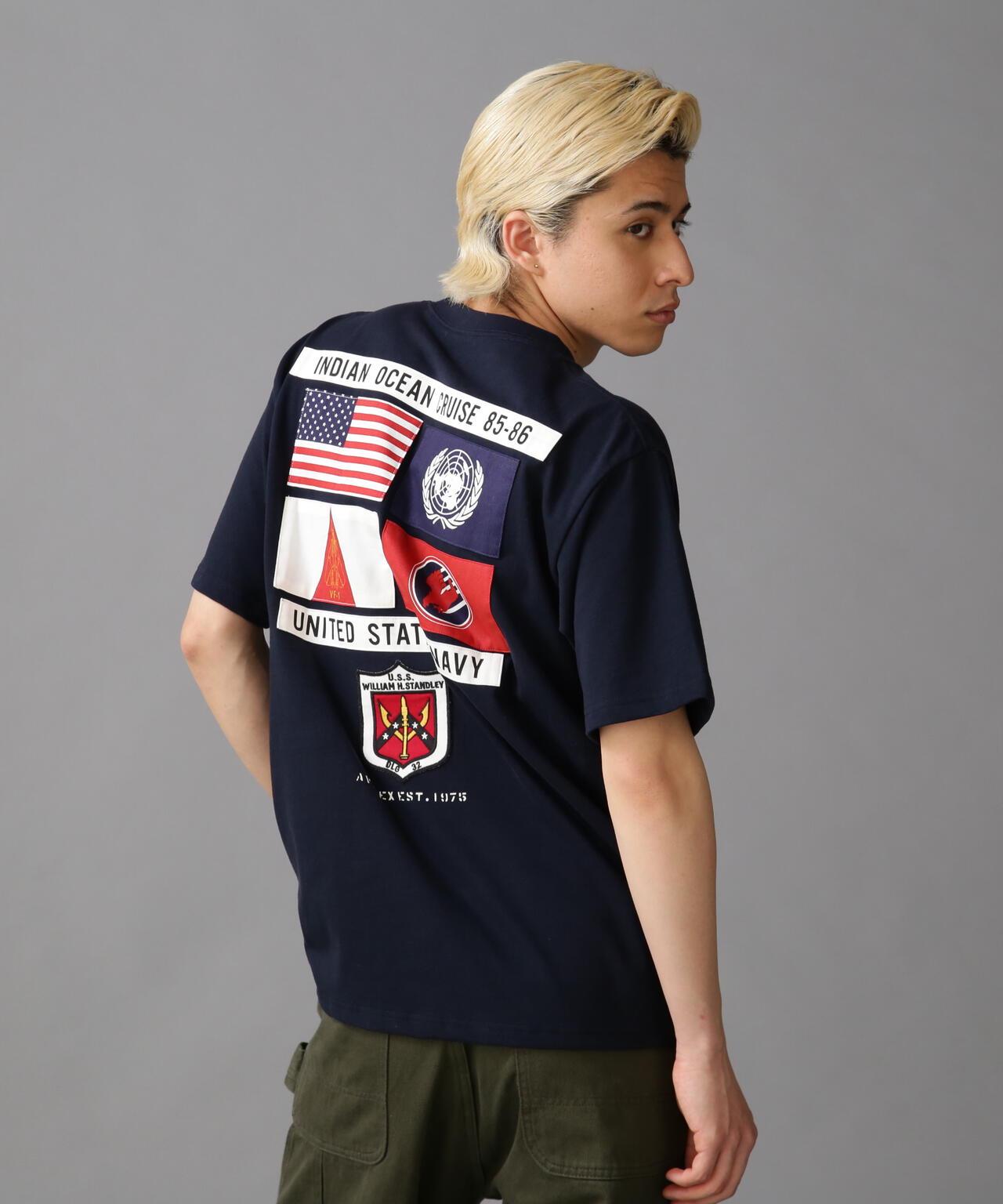 TOP GUN 麻布 貼片 T恤