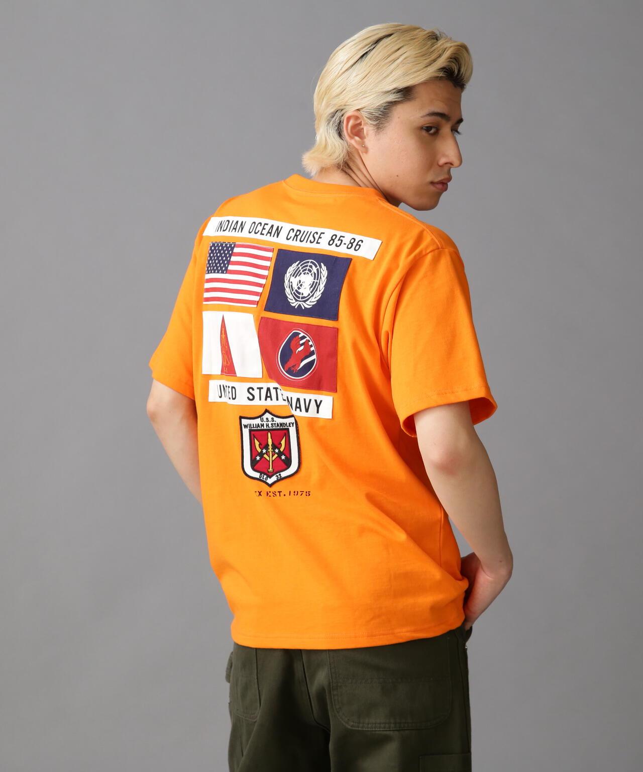 TOP GUN 麻布 貼片 T恤