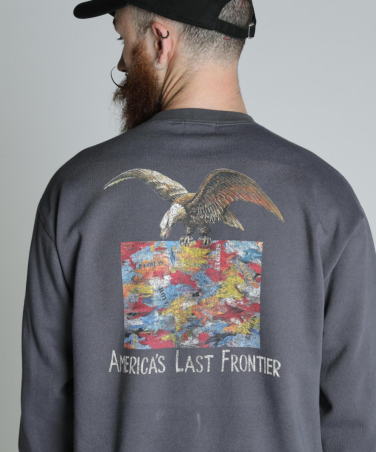 CREW NECK 毛衣 鷹和地圖