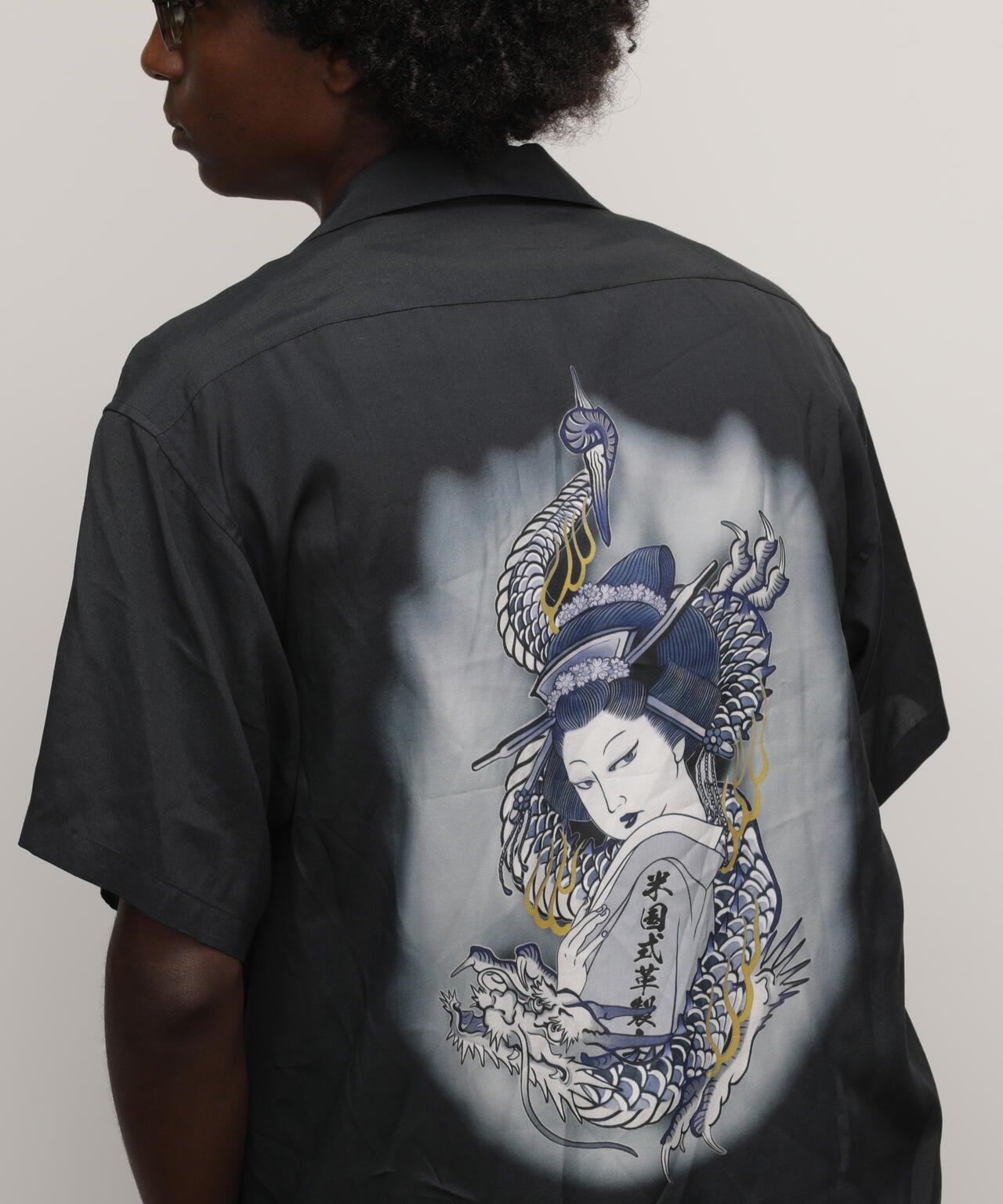 RAYON襯衫“龍之女士”