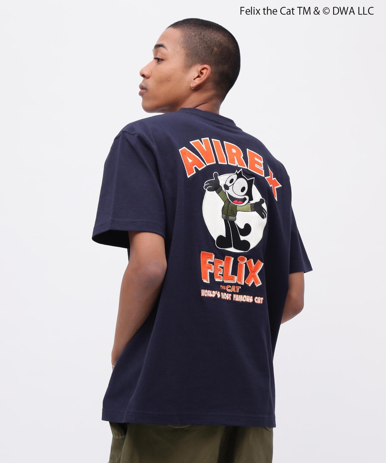 《AVIREX×FELIX》刺繡標誌短袖T恤/刺繡標誌 短袖T恤/阿維雷克斯/菲利克斯