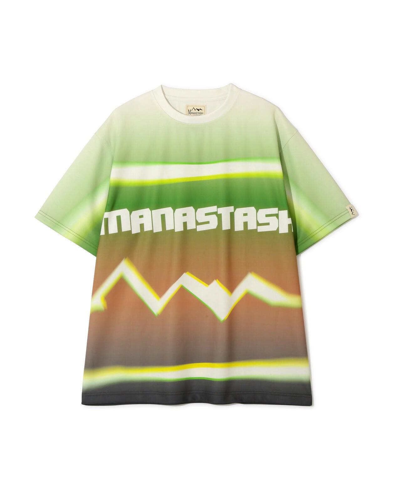 MANASTASH全息漸變標誌印花上衣