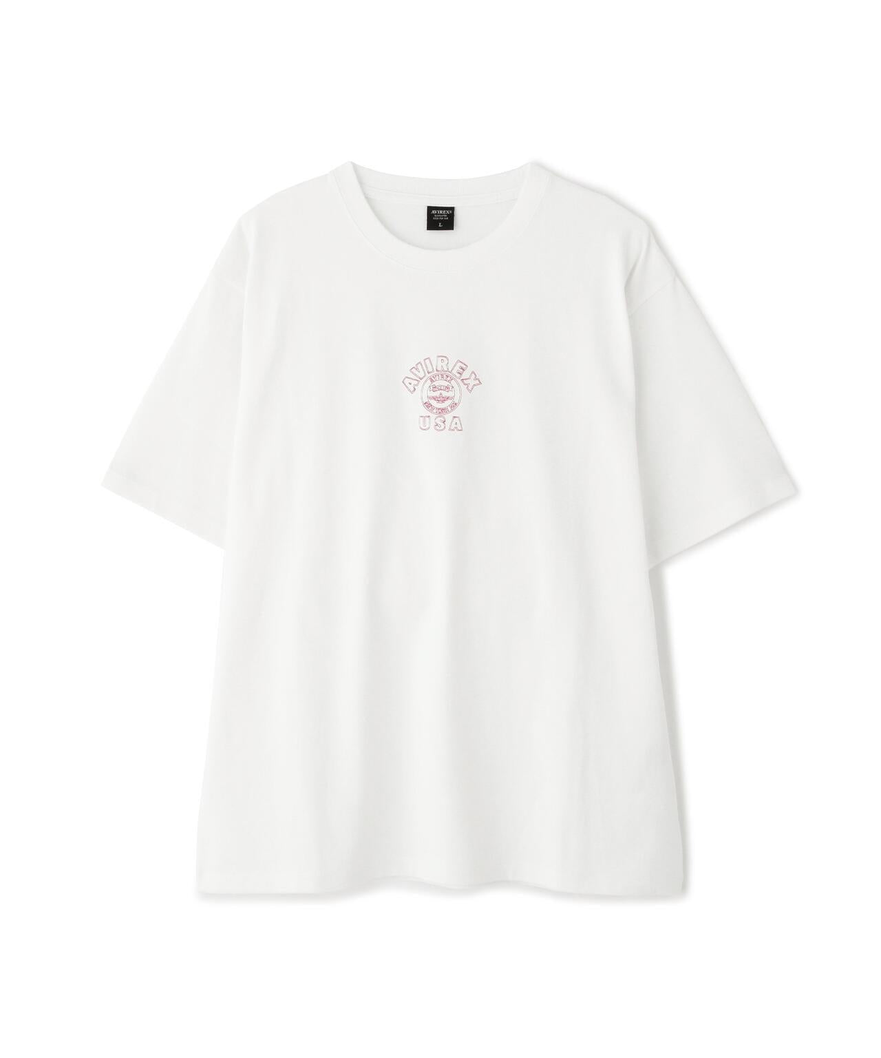《&DEPOT限定》ONE POINT EMB T-SHIRT"VARSITY LOGO" / 單點刺繡 短袖T恤 街頭標誌