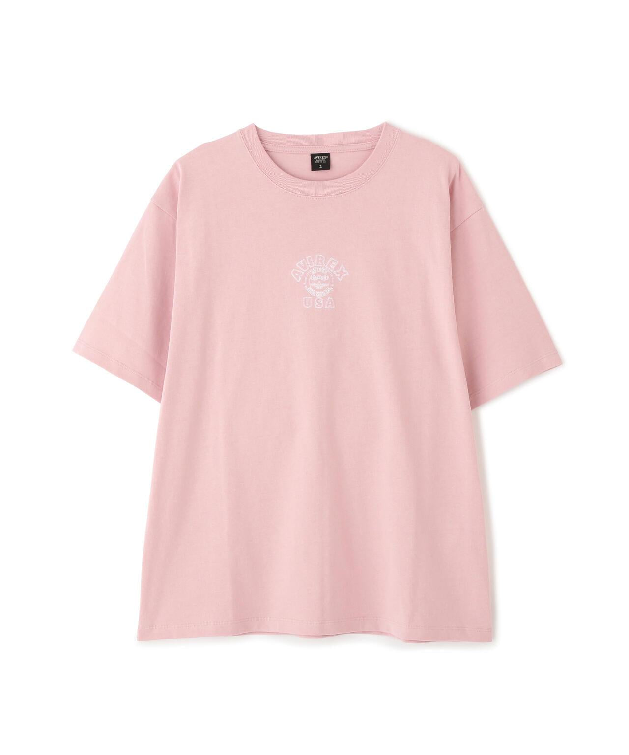 《&DEPOT限定》ONE POINT EMB T-SHIRT"VARSITY LOGO" / 單點刺繡 短袖T恤 街頭標誌
