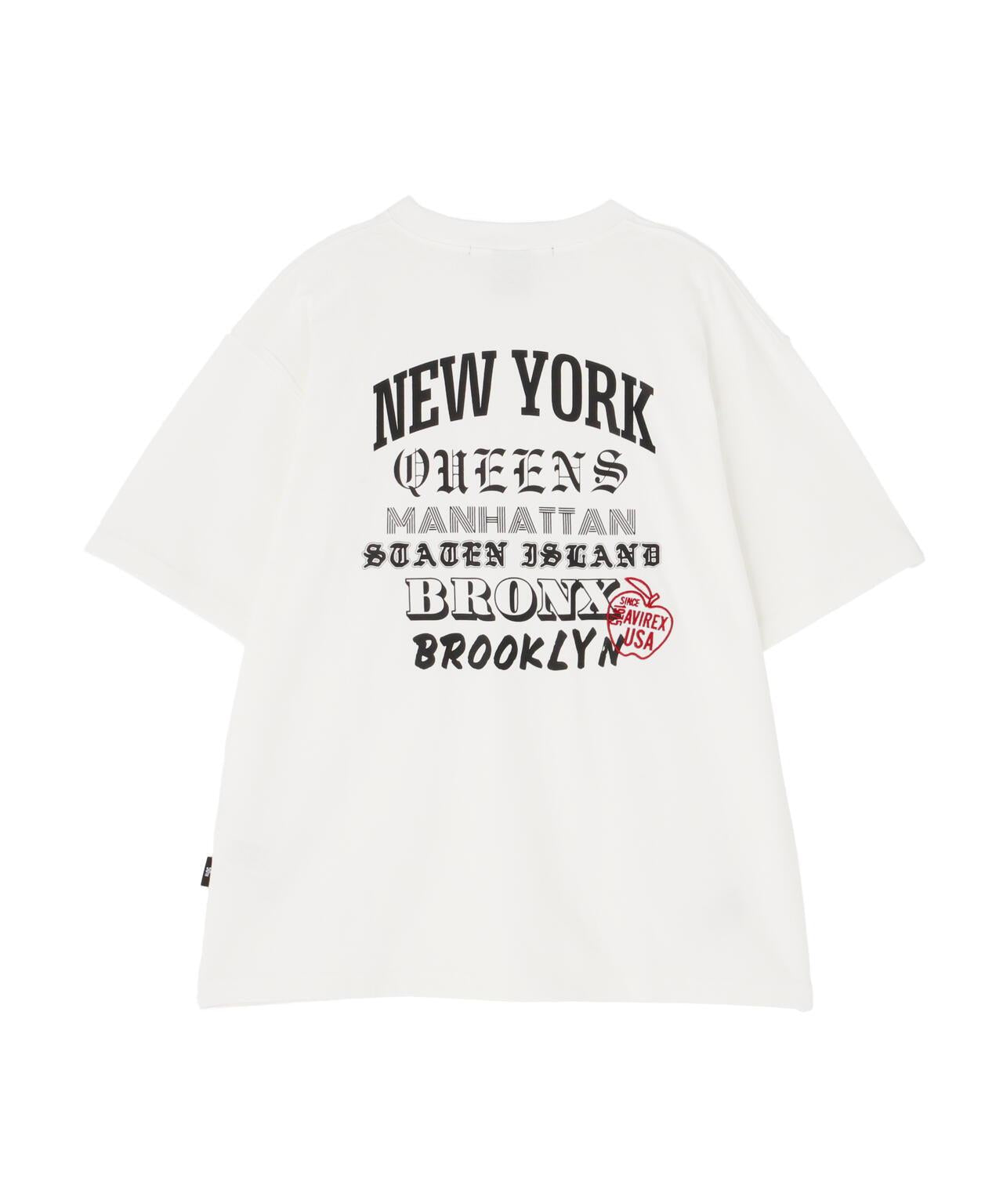 BIG APPLE T-SHIRT / 大蘋果半袖T恤 / AVIREX / 阿維雷克斯
