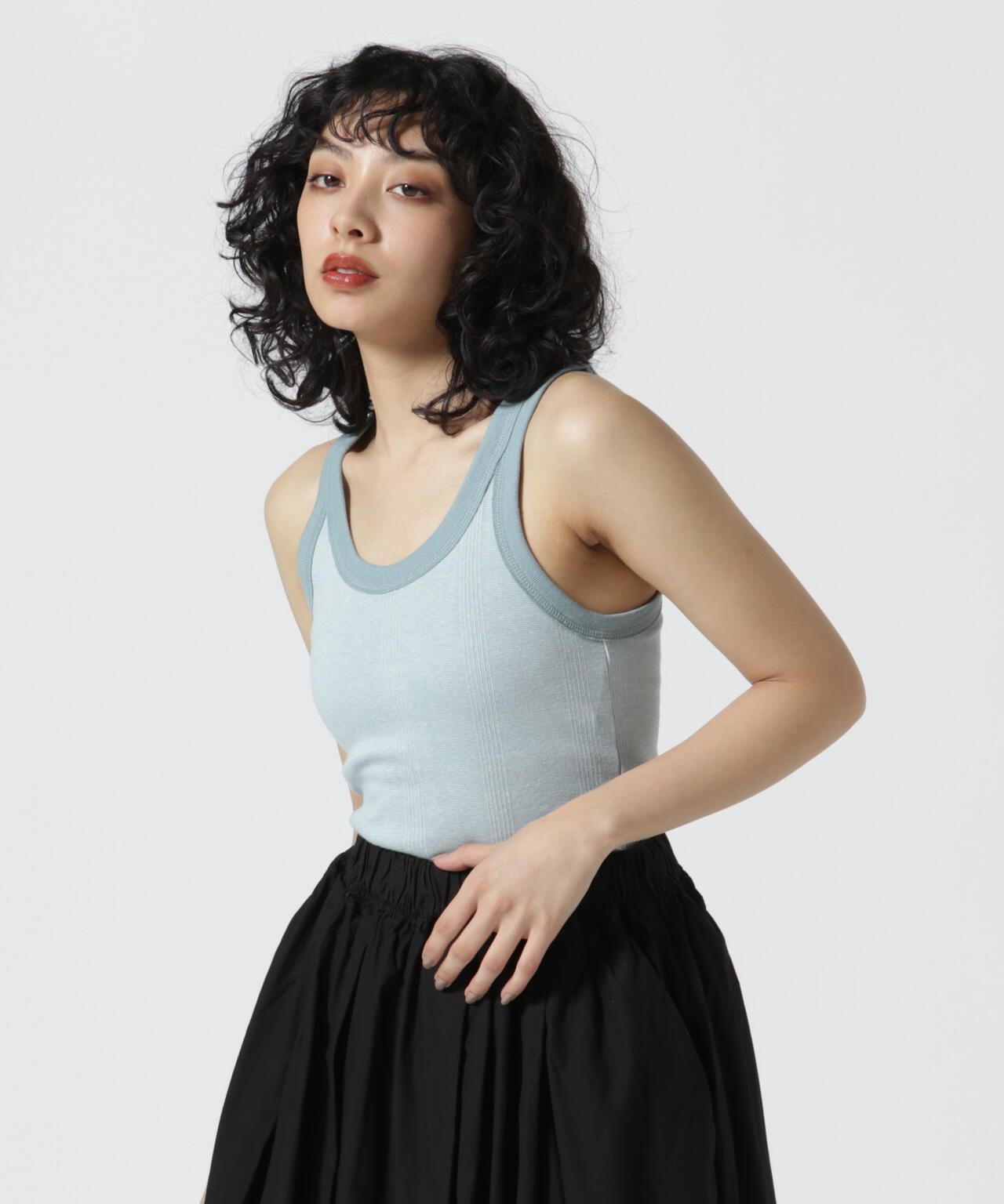Miller/米勒 PRIB CUP US TANK TOP P紋套頭無袖上衣 帶杯