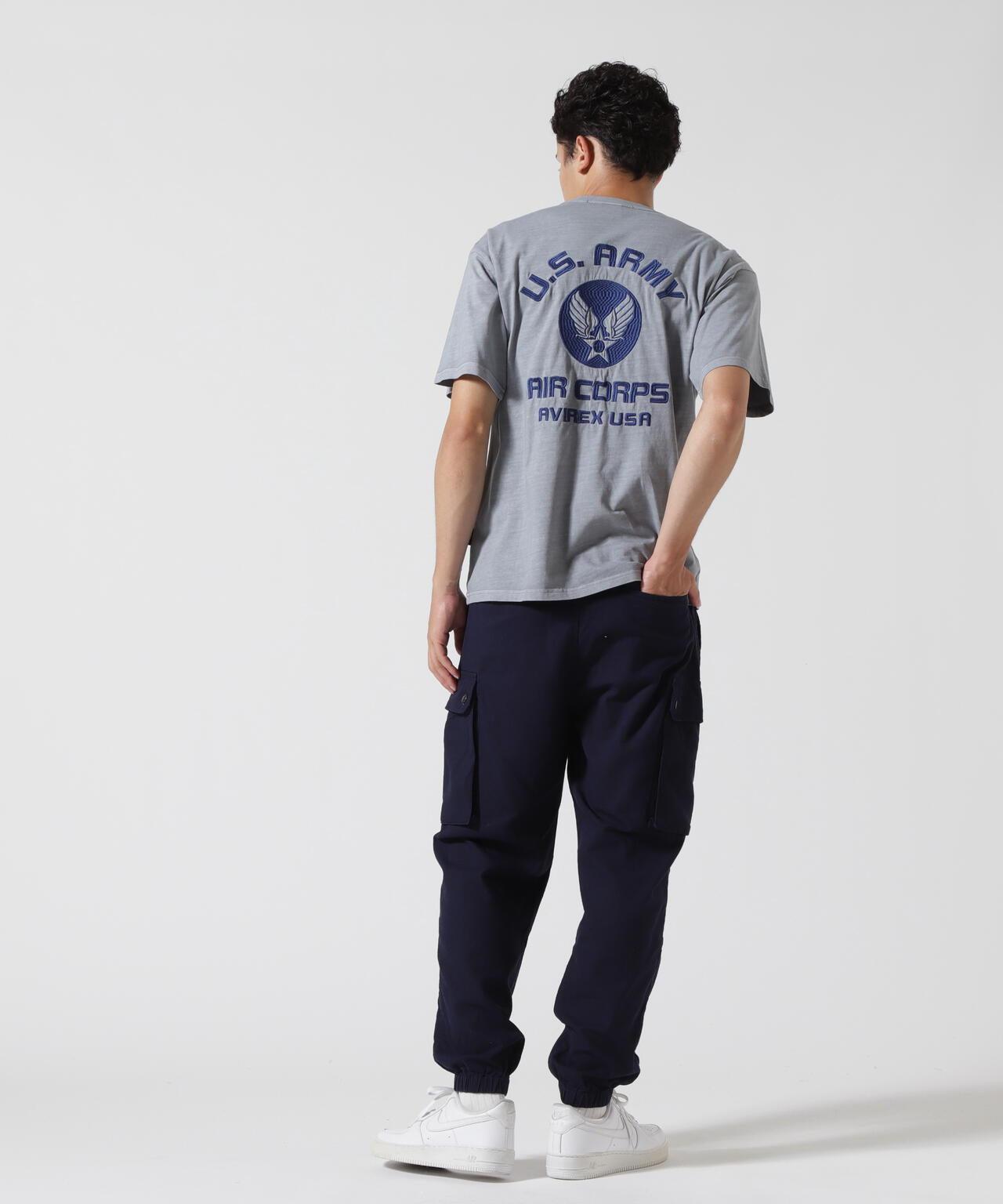 淡色洗水刺繡T恤 "美國陸軍航空兵"