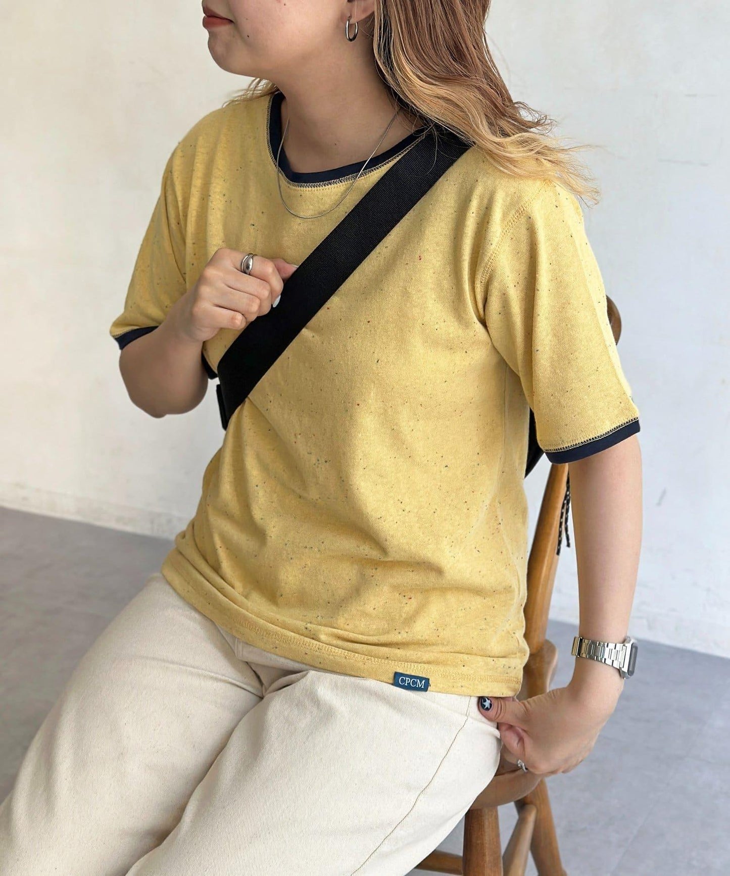 條紋透氣短袖T-shirt