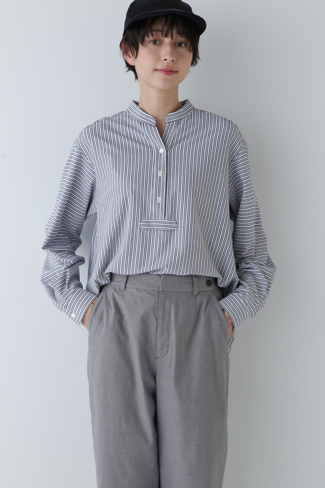 鹿絨條紋套頭衫