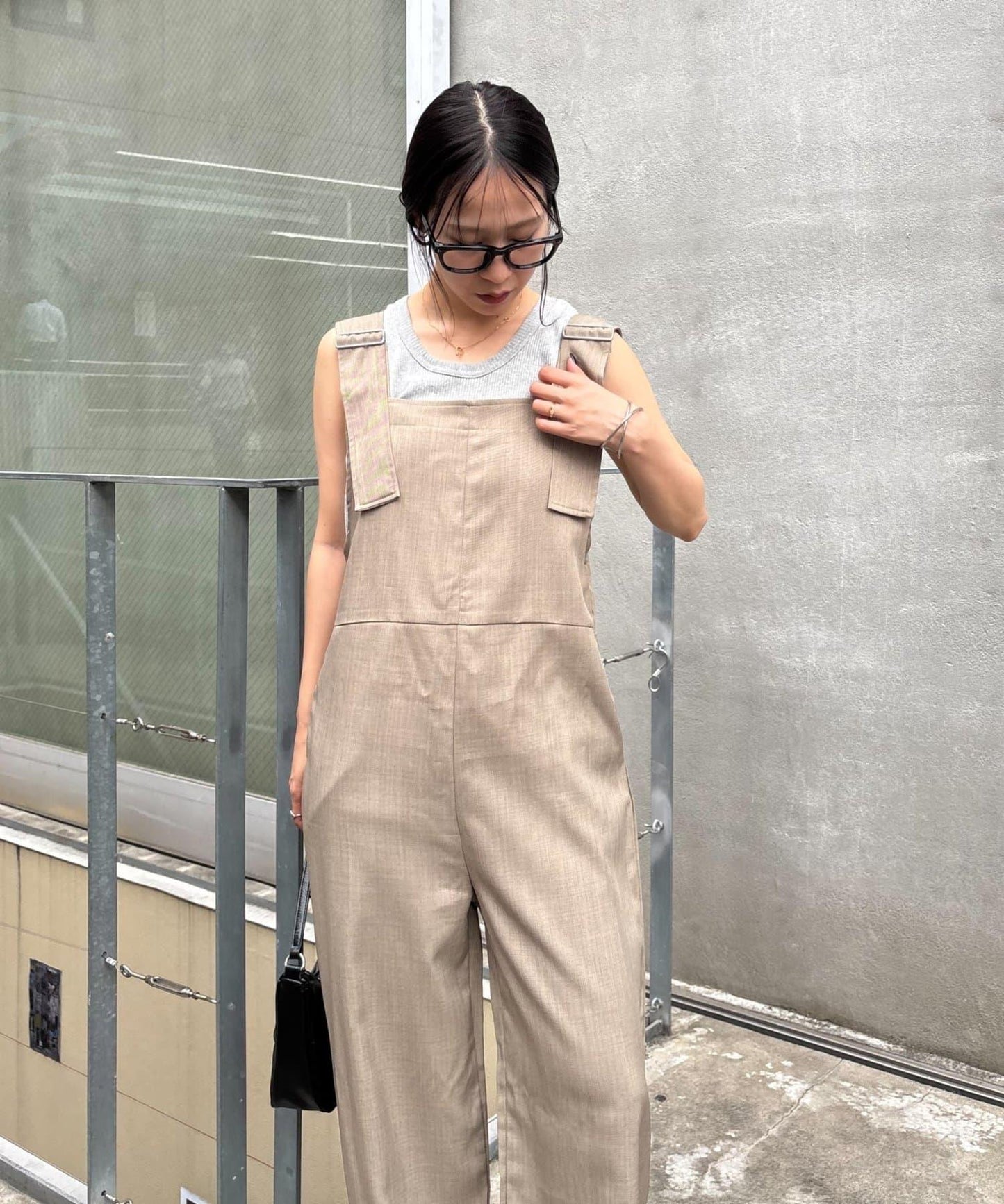 【PIKO企劃 / 網絡限定】亞麻風連體褲