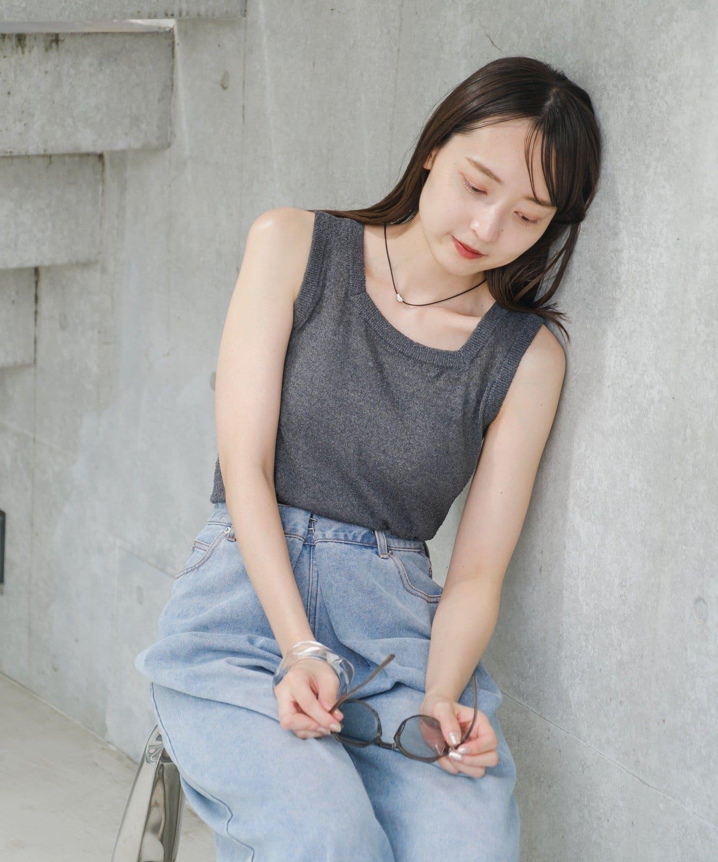 羊毛顆粒針織背心