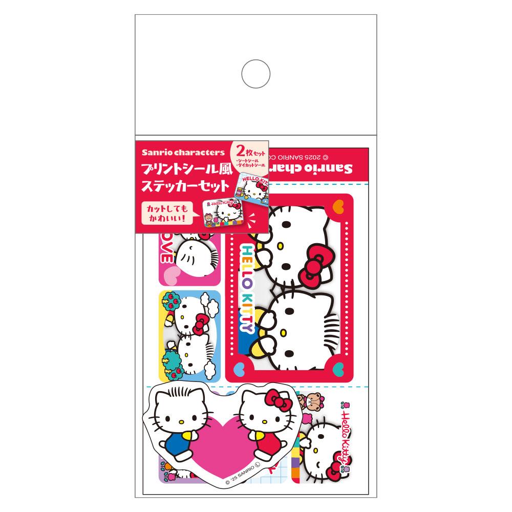 《三麗歐》_印花貼紙風貼紙套裝 《Hello Kitty》&小鹿丹尼