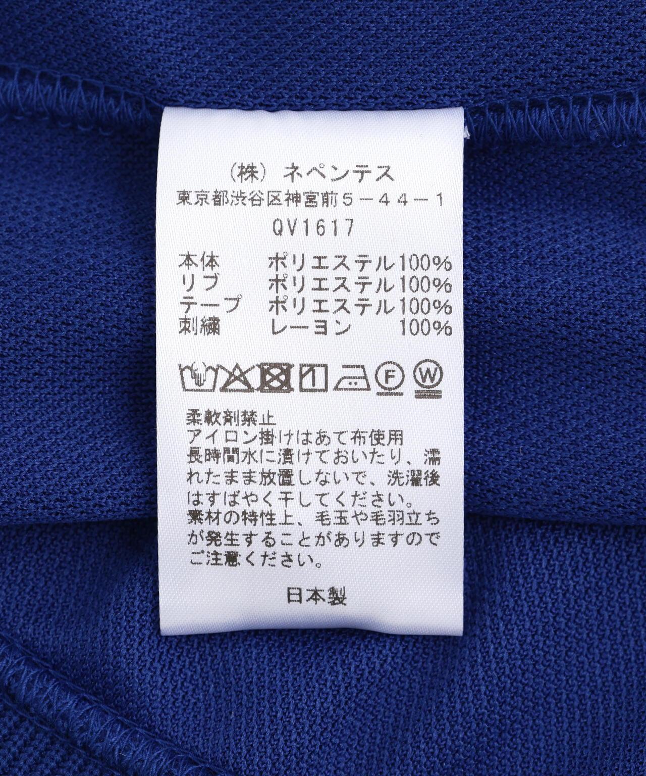 Needles/針織 聯名運動短袖圓領T恤-聚酯光滑