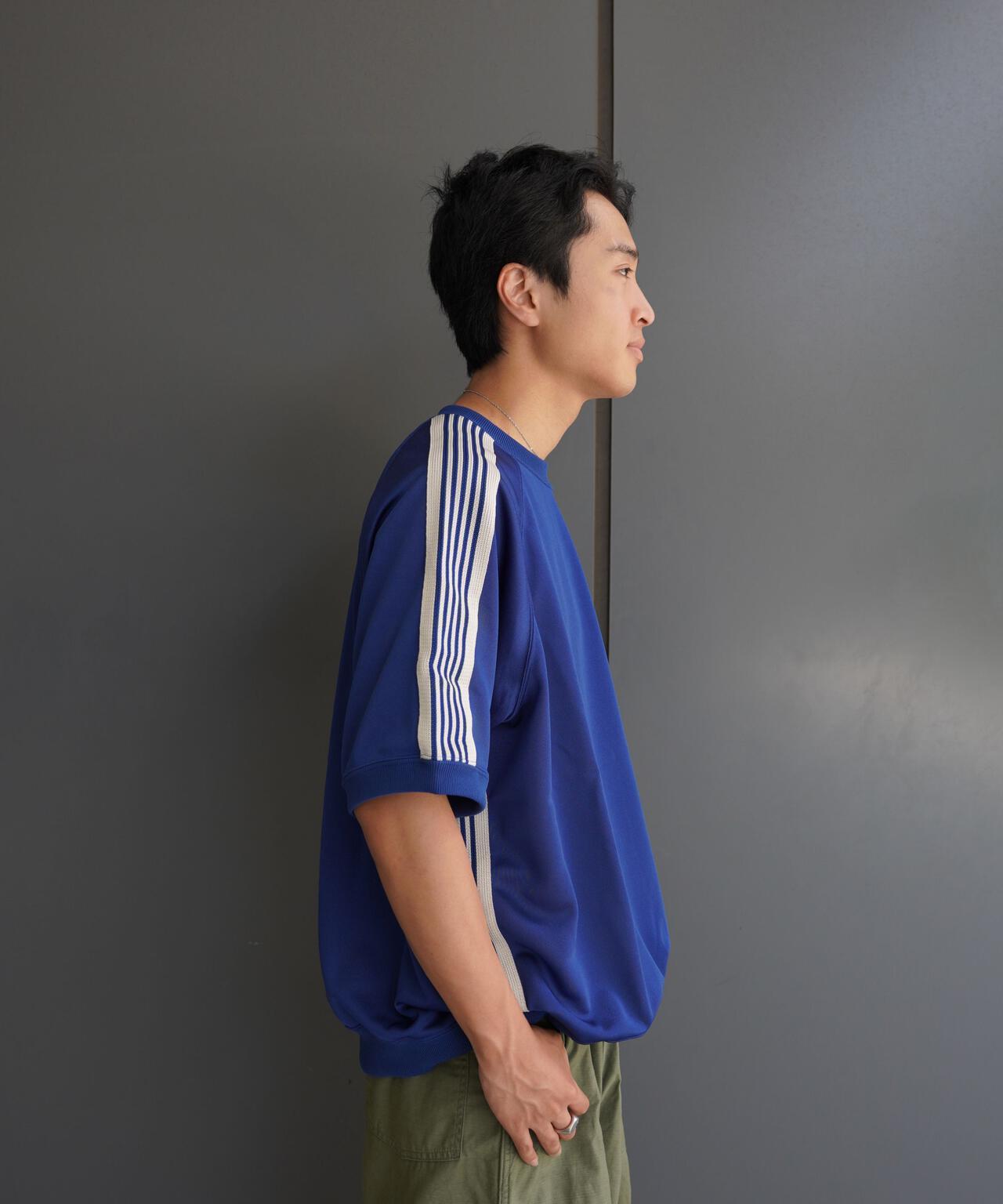 Needles/針織 聯名運動短袖圓領T恤-聚酯光滑