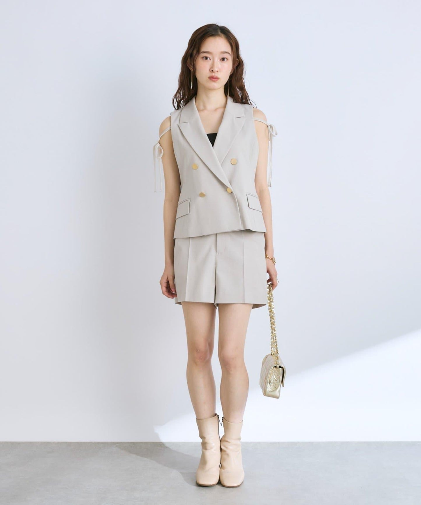 【套裝可·時尚可愛】T/R流行平紋短褲