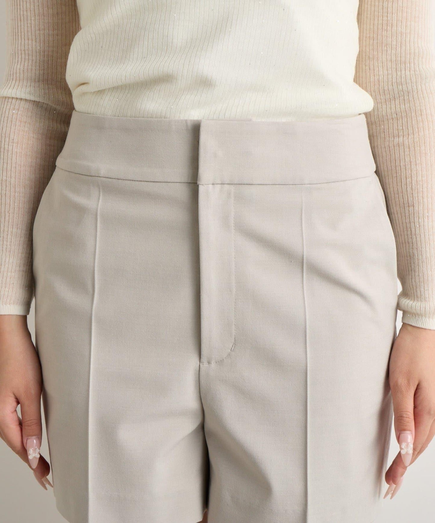 【套裝可·時尚可愛】T/R流行平紋短褲