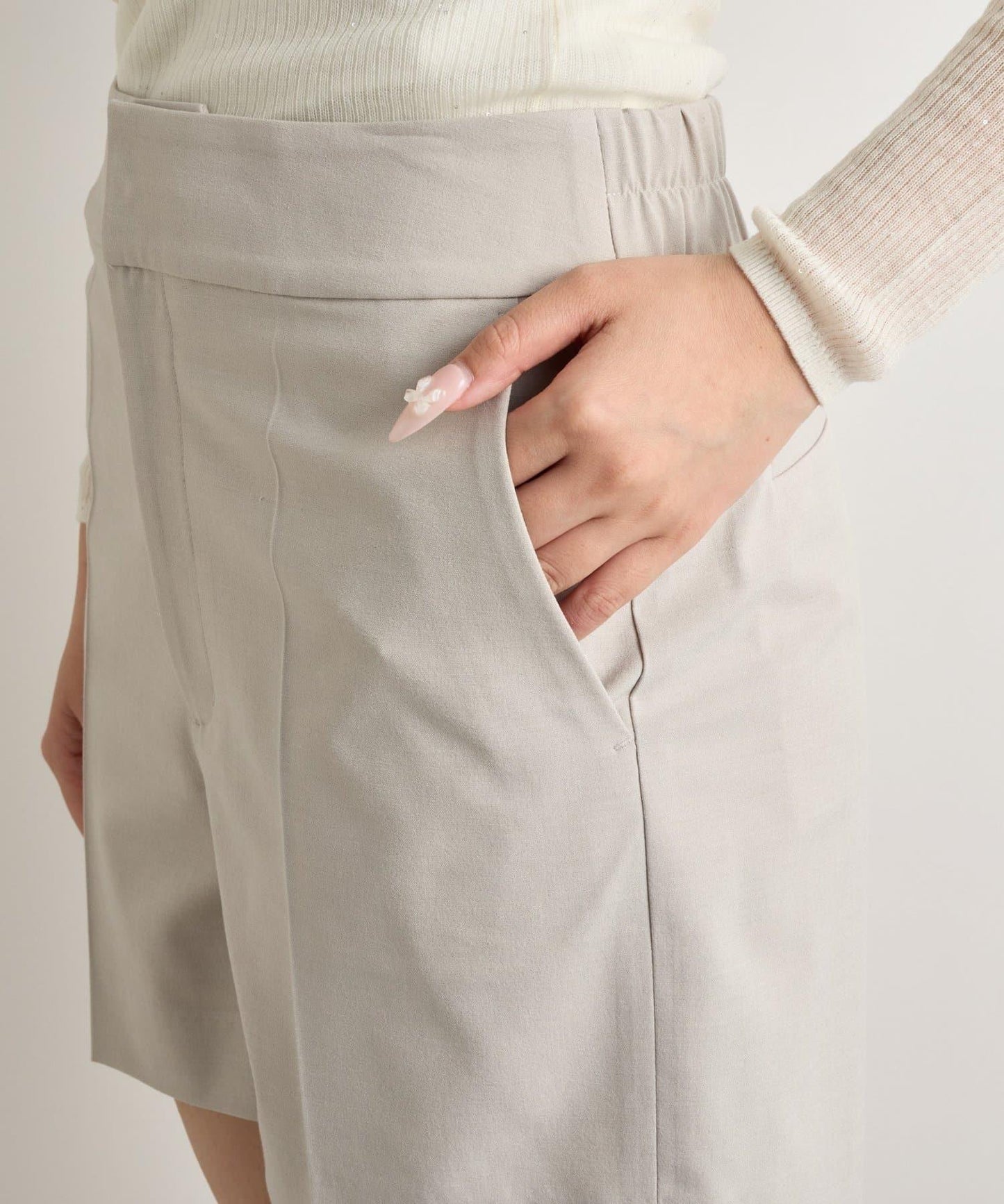 【套裝可·時尚可愛】T/R流行平紋短褲