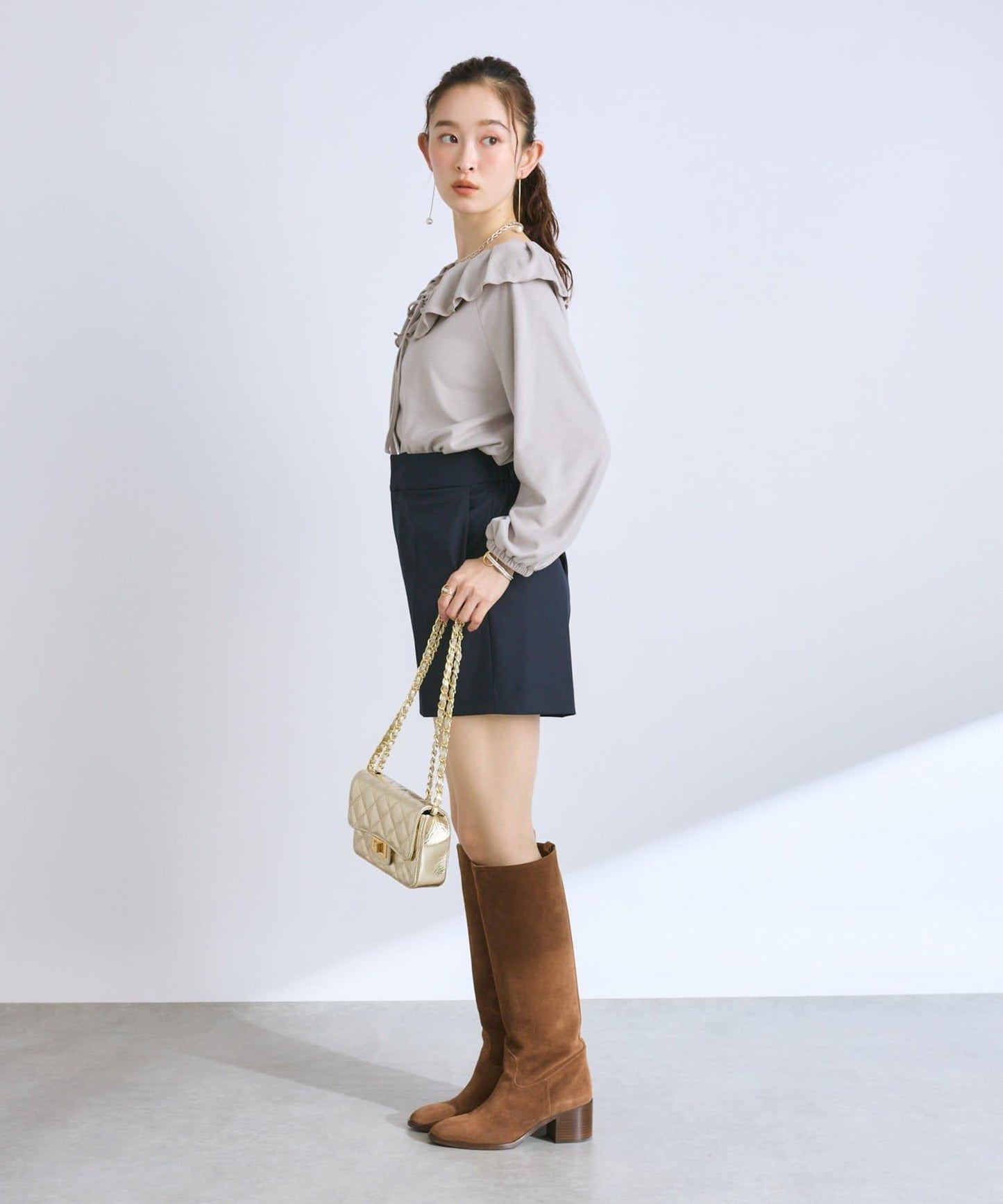 【套裝可·時尚可愛】T/R流行平紋短褲