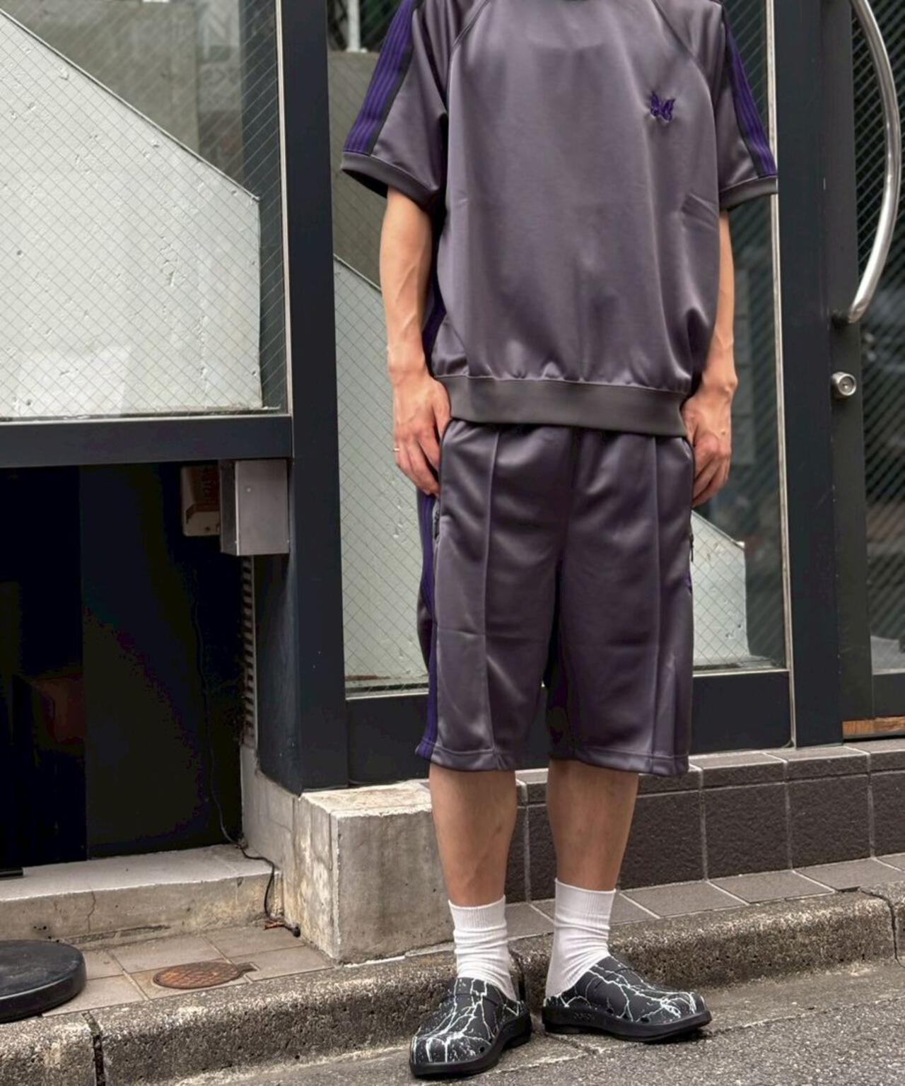 NEEDLES【B'2nd款】聯名運動褲短褲 - 聚酯光滑面料(男女通用)