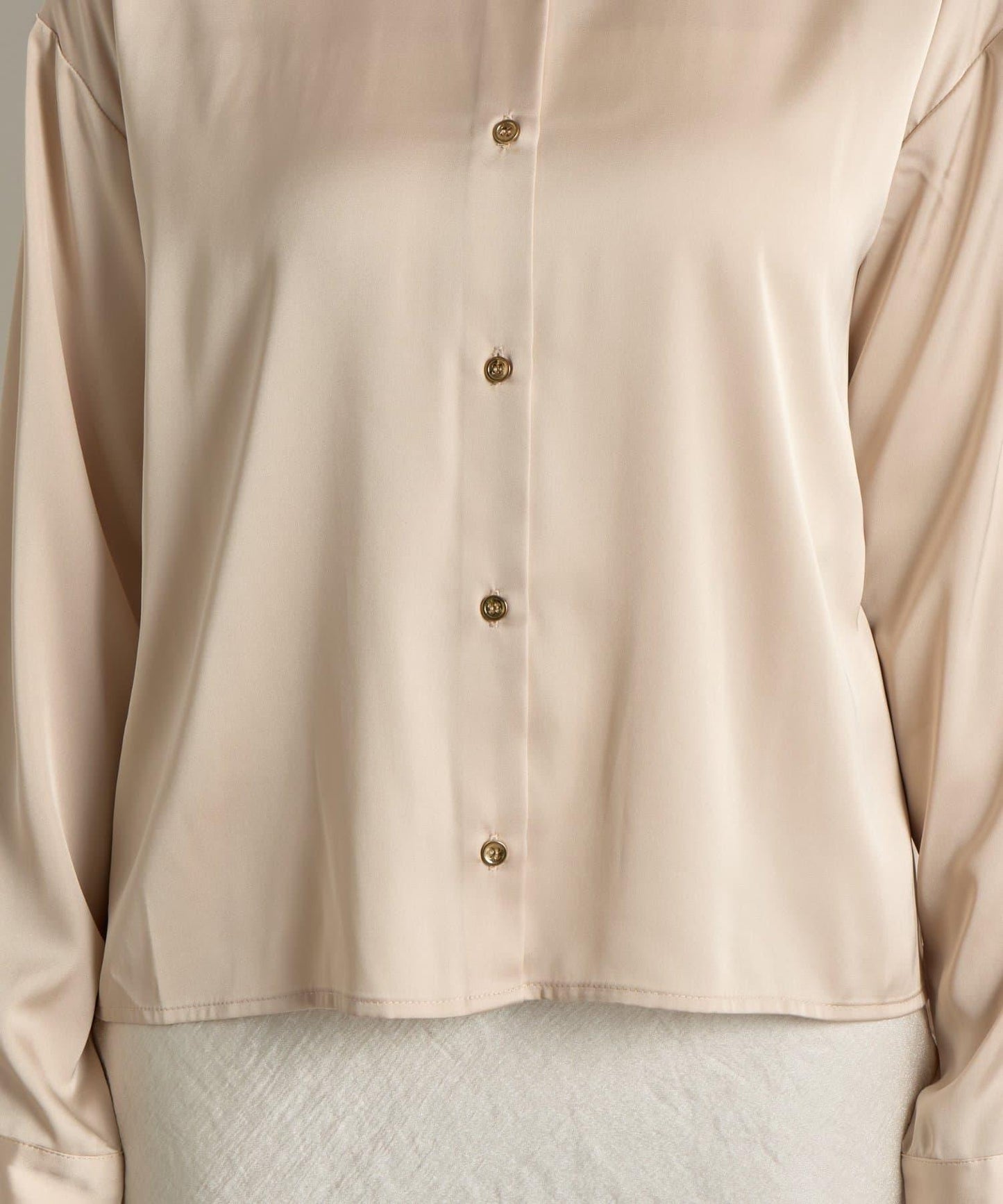 【美人顯瘦襯衫】輕瑩緞襯衫