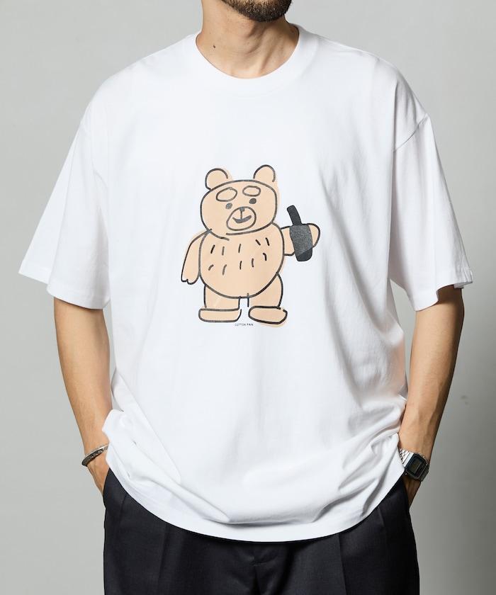 熊 前胸印花T恤 / CP25AW-FH005