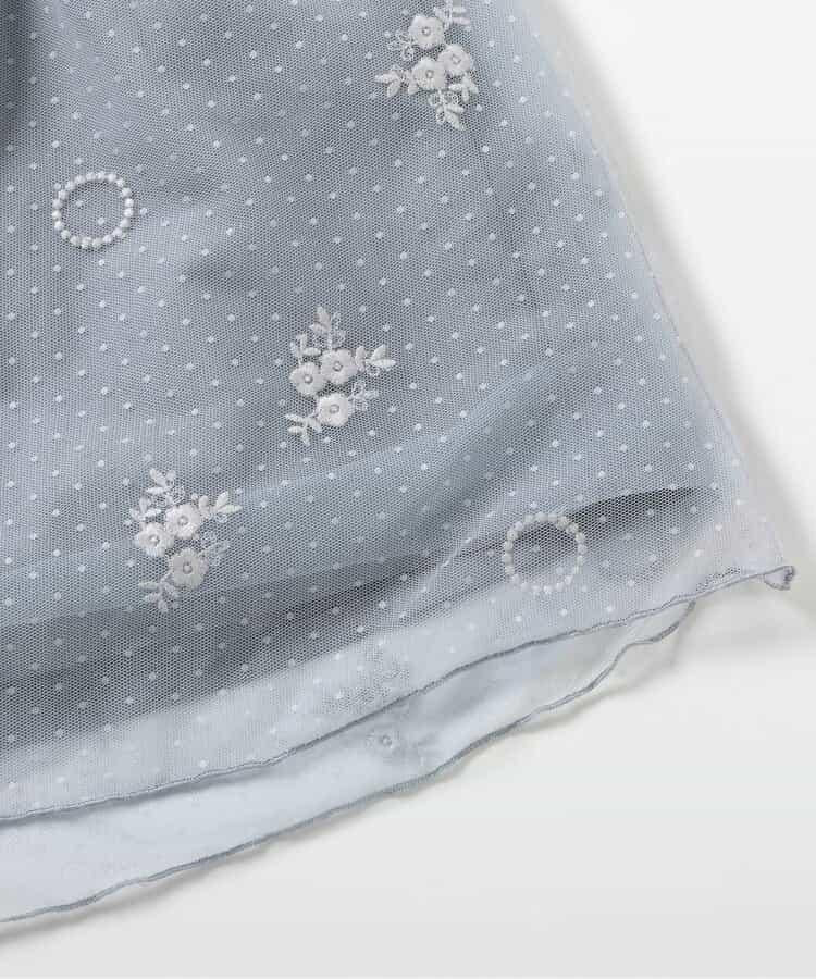 【連衣裙】針織上衣和蕾絲刺繡連衣裙2件套裝
